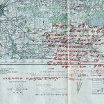 Карта с обозначением спущенного под откос эшелона врага группой минеров ст. лейтенанта С.П. Быкова. Карта с обозначением спущенного под откос эшелона врага группой минеров ст. лейтенанта С.П. Быкова.