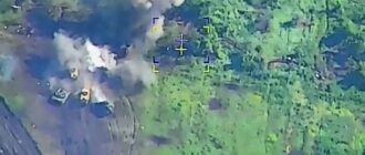 МО РФ показало кадры уничтожения атакующей бронегруппы ВСУ на Южно-Донецком направлении
